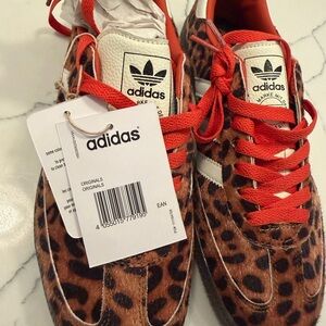 Adidas Leopard-Print Samba sneakers (*see note abt size)